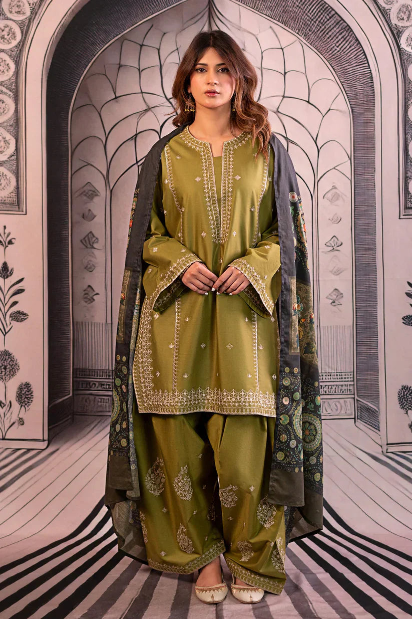 RT1242-Urge - Winter 3PC Dhanak Embroidered Suit