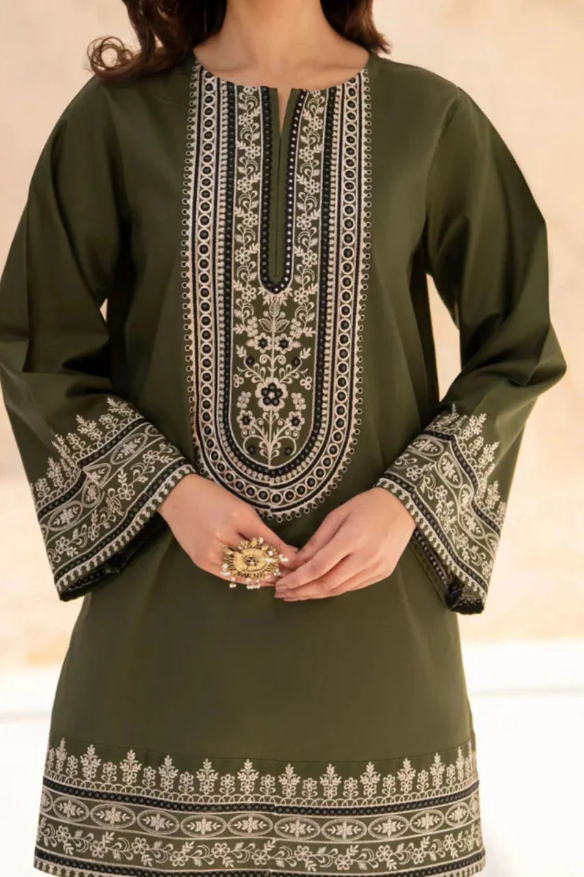 RT1345-Sapphire - Summer 3PC Lawn Embroidered Suit