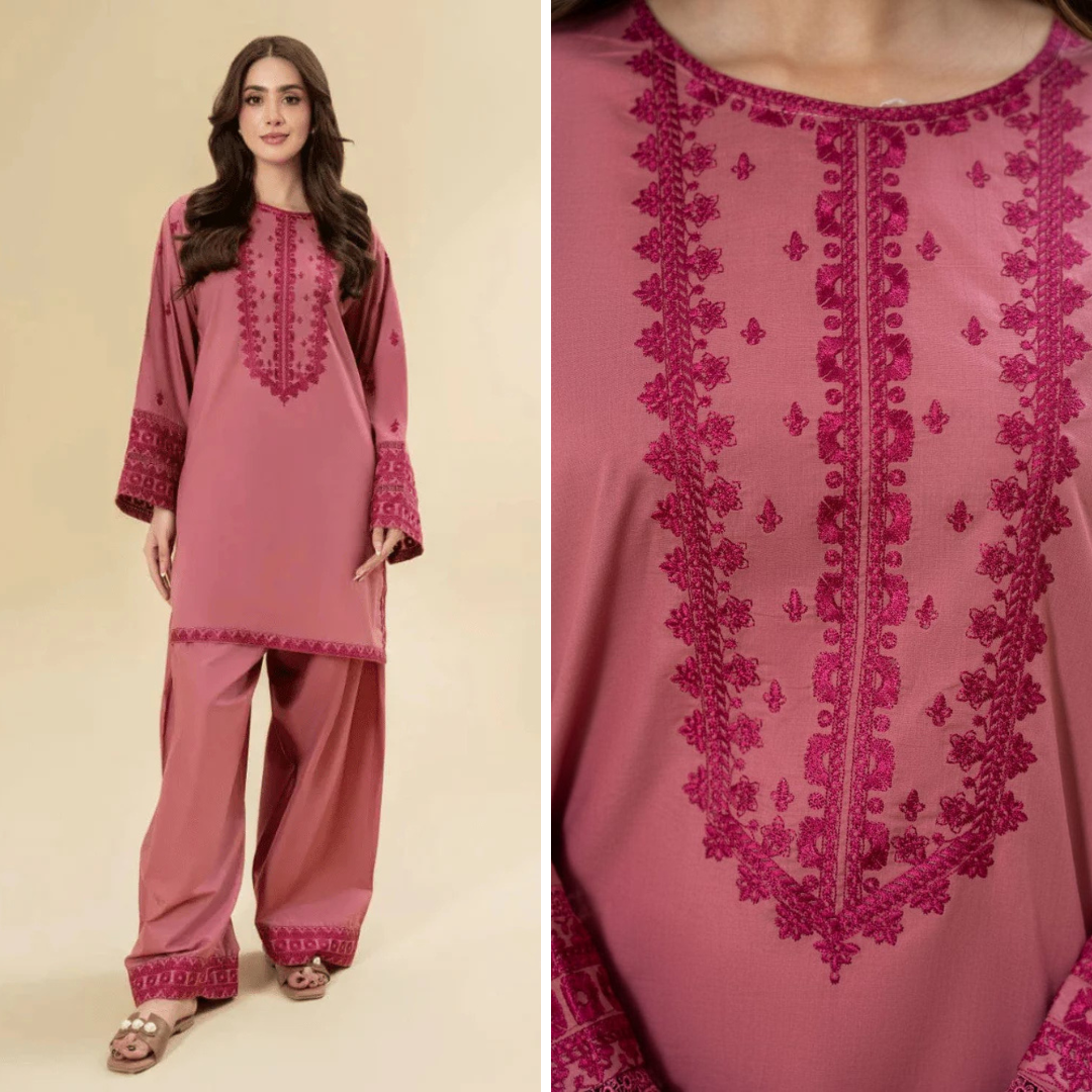 RT1233-Lazuli - Winter 2PC Dhanak Embroidered Suit