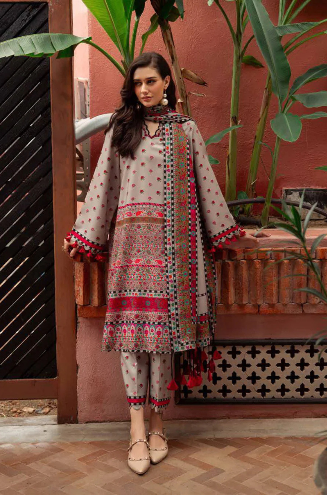 RT1259-Charizma - Winter 3PC Karandi Digital Print Dress