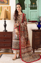 RT1263-Asim Jofa - Winter 3PC Karandi Digital Print Dress
