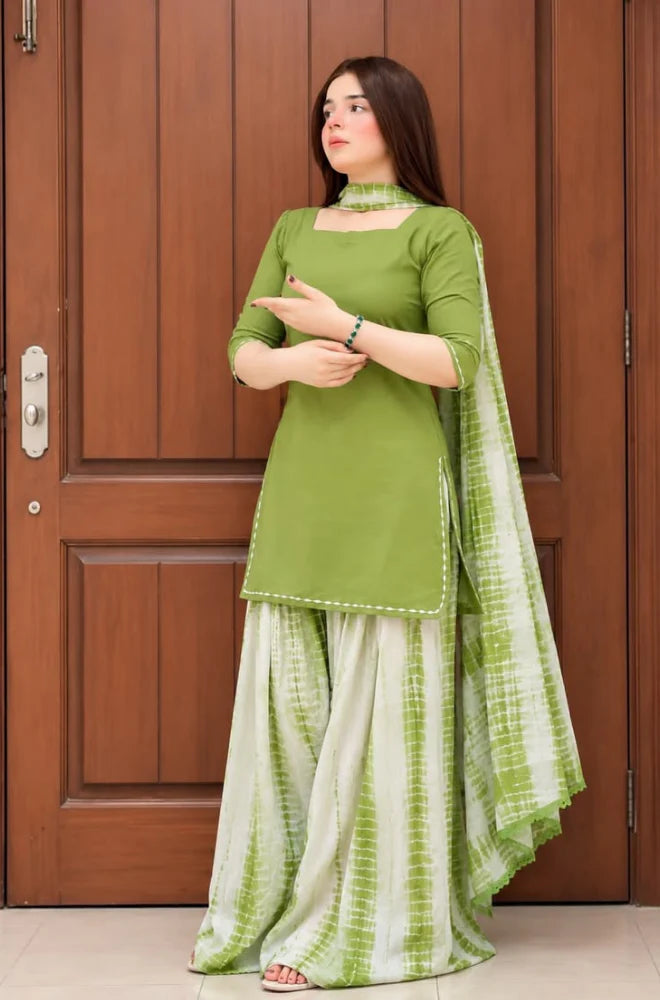 14th August - Summer-3PC Lawn Suit -RT1356
