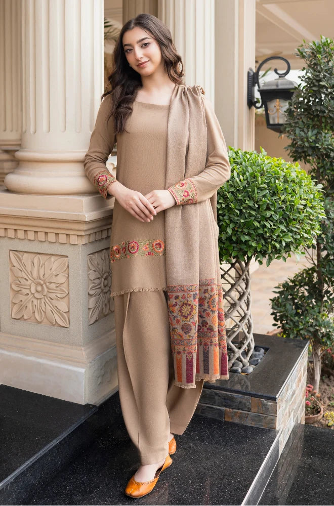 RT1401-Aisling - Winter 3PC Dhanak Embroidered Suit