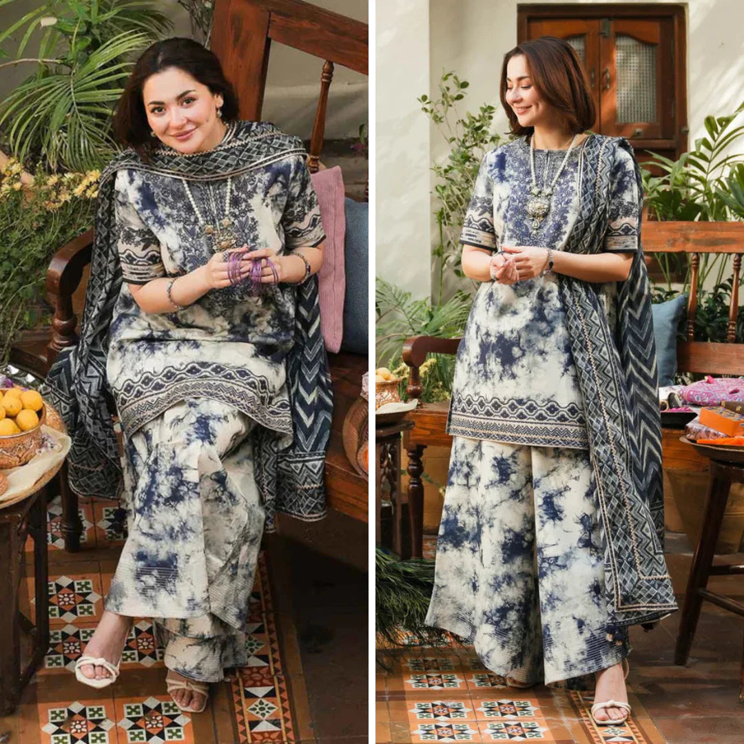 RT949 - Faiza Saqlain 3PC Lawn Printed Suit