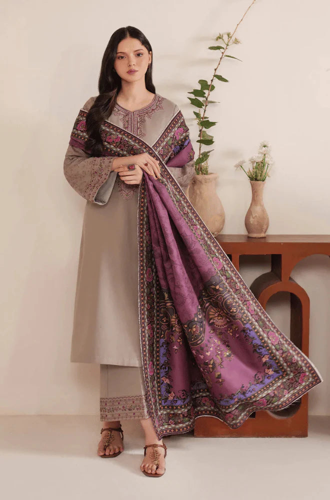 RT1240-Jazmin - Winter 3PC Dhanak Embroidered Suit