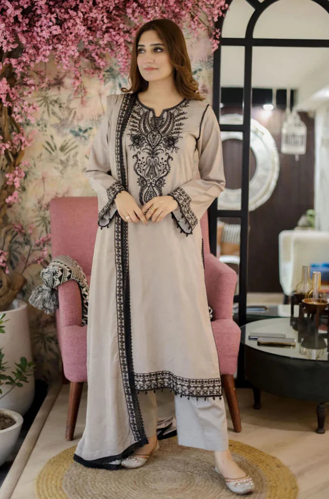 RT1322-Libaas - Summer 3PC Lawn Embroidered Suit