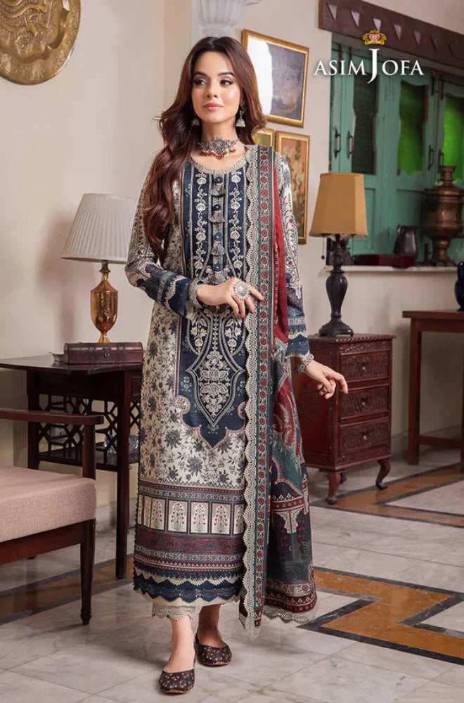 RT1331-Asim Jofa - Summer 3PC Lawn Digital Print Dress