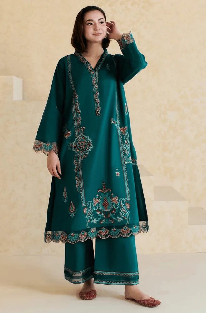 RT1232-Mishkaa - Winter 2PC Dhanak Embroidered Suit