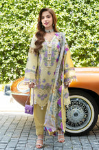 RT1340-SUMMER 3PC Lawn ChickenKari Embroidered Suit