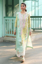 RT1338-Qalamkar - Summer 3PC Lawn Digital Print Dress