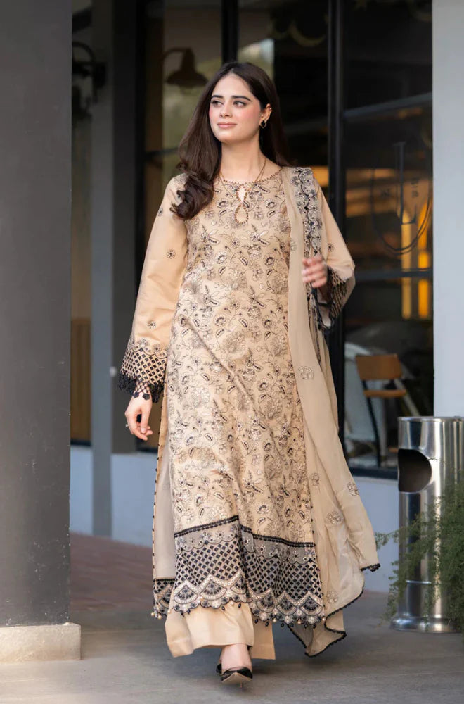 RT948-Breeze- 3PC Lawn Embroidered Suit