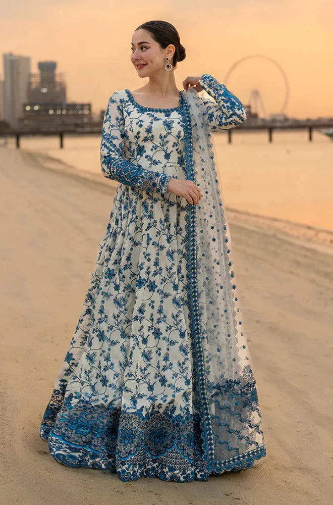 RT1346-FAIZA SAQLAIN - Summer 3PC Lawn Printed Lawn Silk