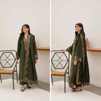 RT1222-Agha Noor - Winter 3PC Dhanak Embroidered Suit