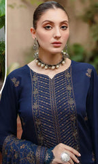 RT1106-WINTER 3PC Embroidered Shirt With Heavy Embroidered Dhanak Shawl