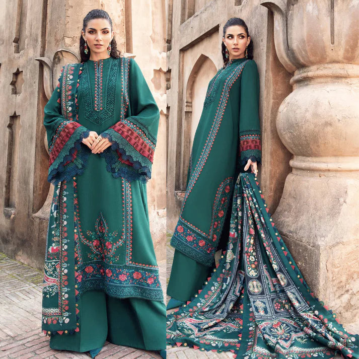 RT1229-Maria.b - Winter 3PC Dhanak Embroidered Suit