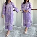 RT935-Sapphire 2Pc Embroidered Lawn Suite With Fully Embroidered trouser
