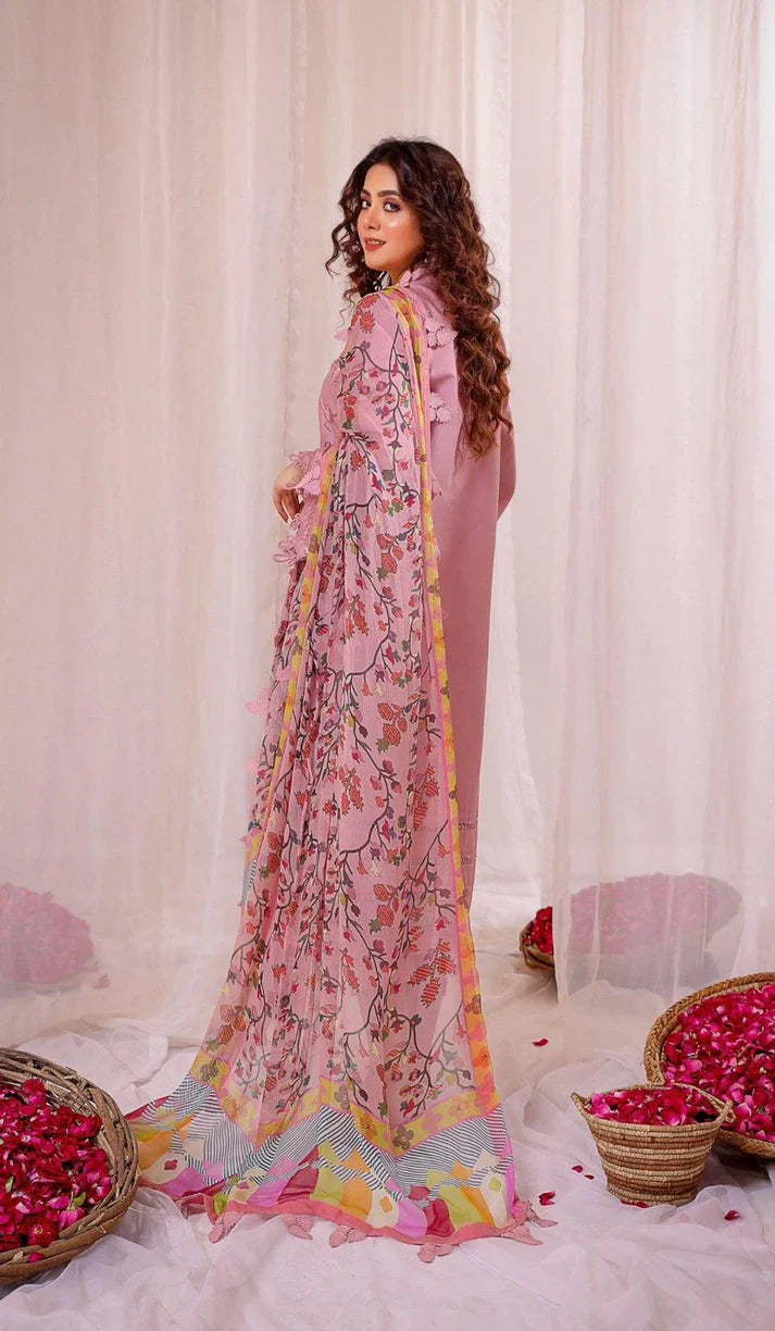 RT904- Adan Libass Summer 3PC Lawn Embroidered Suit