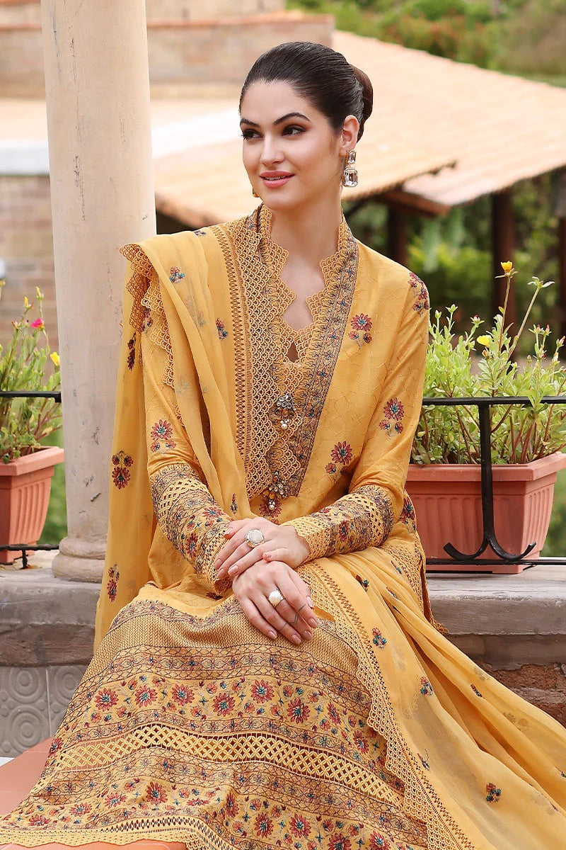 Bareeze -Embroided 3pc lawn dress with embroidered chiffon dupatta-RT541