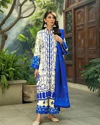 RT923-SUMMER-3 Piece Unstitched Digital Printed Lawn Suit - Digital Printed Lawn Dupatta