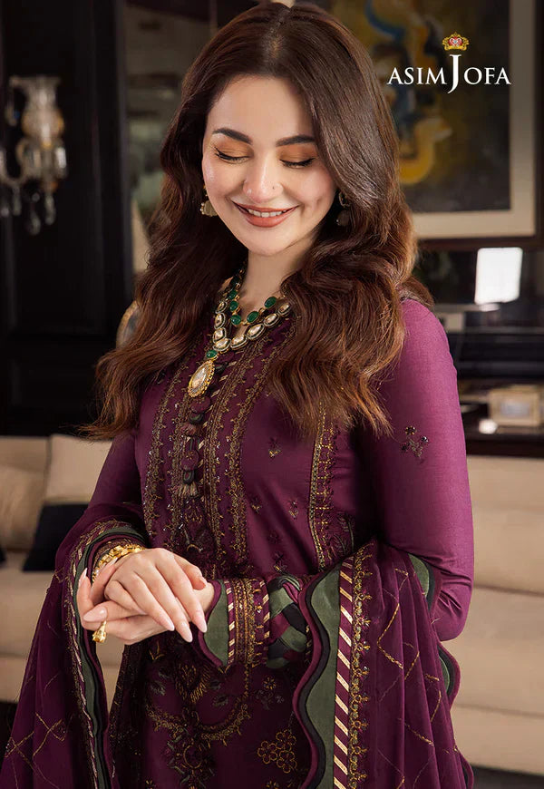 RT1302-Asim Jofa - Summer 3PC Lawn Embroidered Suit