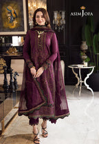 RT1302-Asim Jofa - Summer 3PC Lawn Embroidered Suit