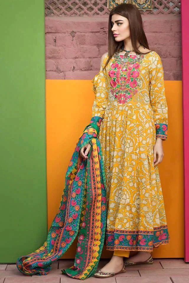 RT1333-Khaadi - Summer 3PC Lawn Digital Print Dress