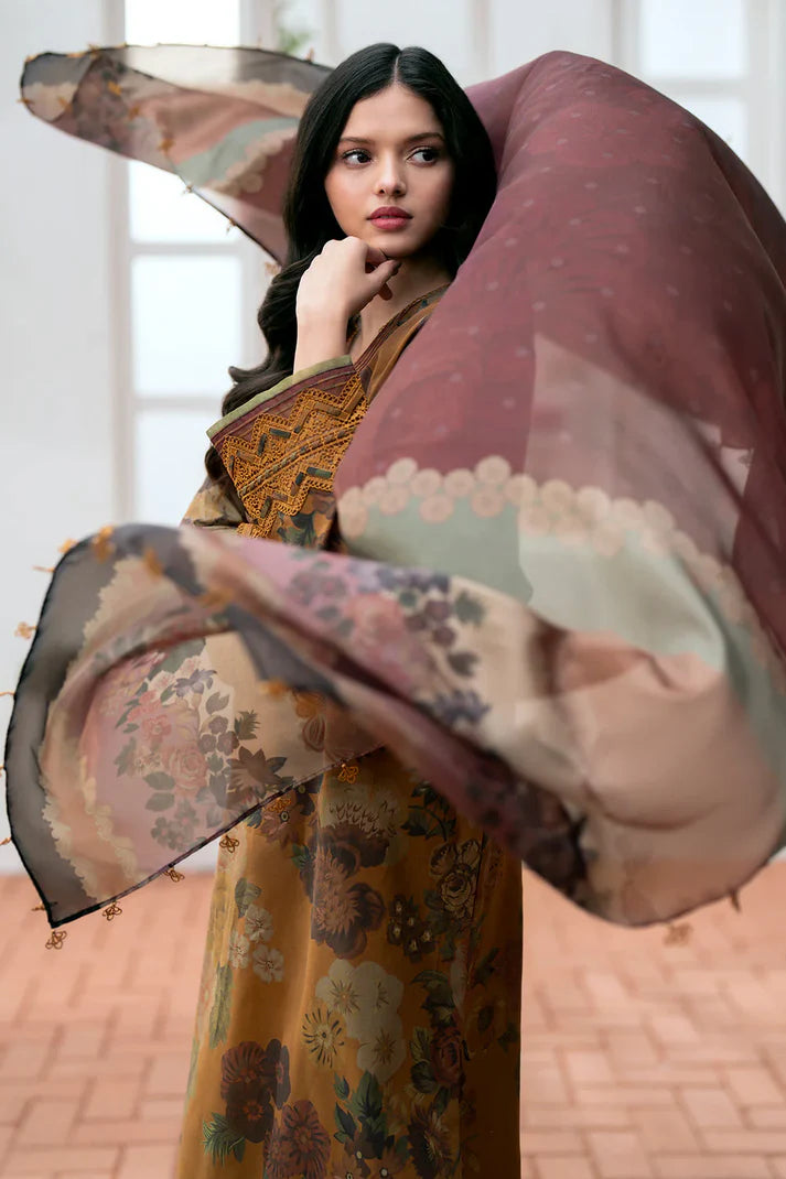 RT933-Winter Karandi 3PC Printed Digital Printed Karandi Dupatta