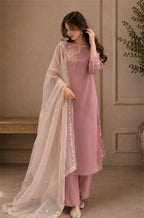 Bunaai - Summer-3PC Lawn Embroidered Suit -RT1360