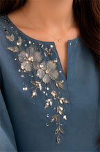 Bunaai - Summer-3PC Lawn Embroidered Suit -RT1359