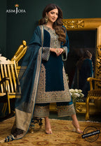 WINTER 3PC Velvet Heavy Embroidered Shirt With Organza Dupatta =RT057