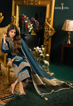 WINTER 3PC Velvet Heavy Embroidered Shirt With Organza Dupatta =RT057