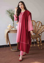 WINTER 3PC Dhanak suit with Embroidered Shawll-RT555