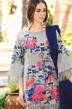 Charizma - 3pc Embroidered khaddar Shirt With Bumble Wool Shawll -RT024