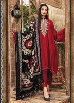 3PC WINTER  Dhanak suit with Printed Wool Shawll-RT048