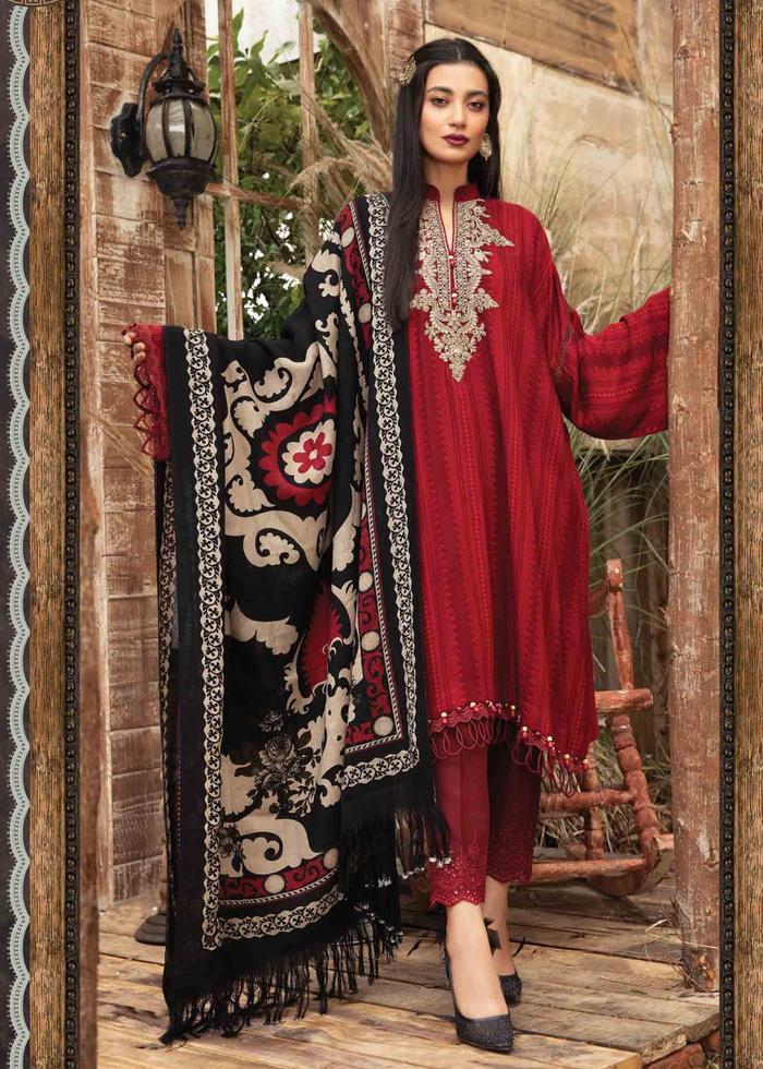 3PC WINTER  Dhanak suit with Printed Wool Shawll-RT048