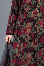 Bareeze -Embroided 3pc Lawn dress with embroidered chiffon dupatta-RT419