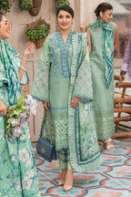 MUSHQ 3PC EMBROIDERED LAWN SUIT WITH PURE CHIFFON DUPATTA-RT428