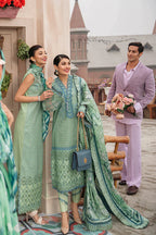 MUSHQ 3PC EMBROIDERED LAWN SUIT WITH PURE CHIFFON DUPATTA-RT428