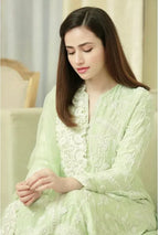 Bareeze - 3PC Lawn Heavy Embroidered Shirt With Organza Embroidered Dupatta -RT423