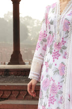 Bareeze -Embroided 3pc lawn dress with embroidered chiffon dupatta-RT420
