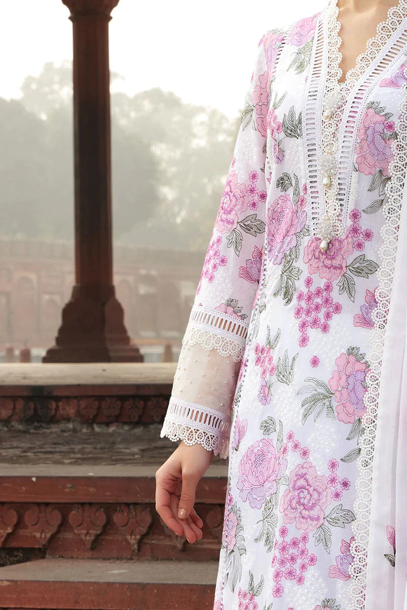 Bareeze -Embroided 3pc lawn dress with embroidered chiffon dupatta-RT420